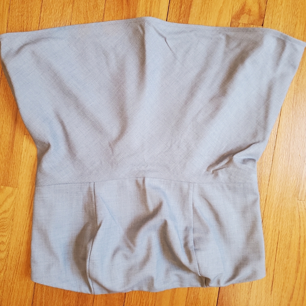 Old Navy Light Gray Strapless Crop Top